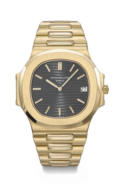 Patek Philippe. A very attractive, rare and large 18K gold 